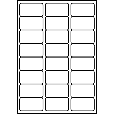 Blank Self Adhesive White Address Labels 24 Labels Per A4 Sheet